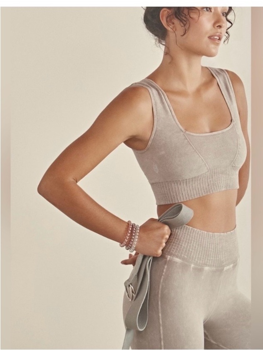 Free People Good Karma Ribbed Bra Top